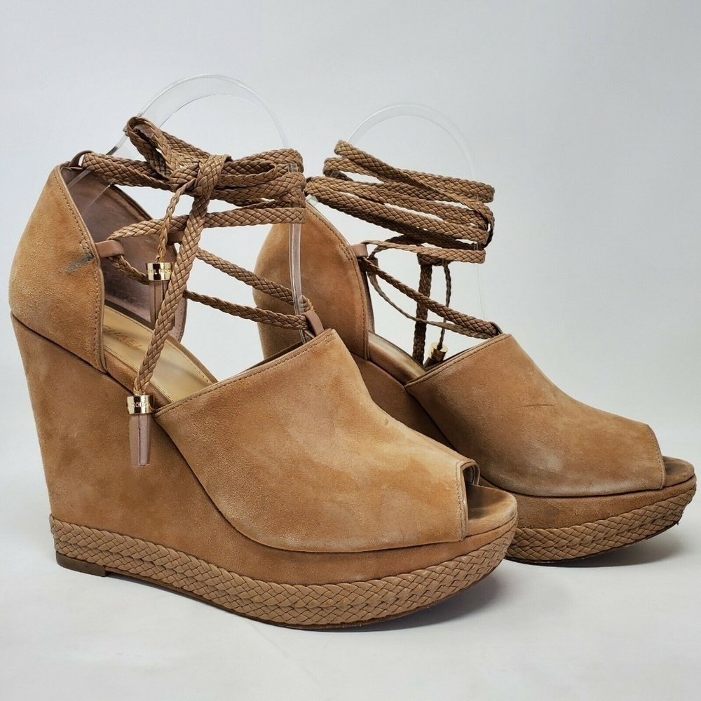 Michael Michael Kors Hastings Suede Lace-Up Wedge